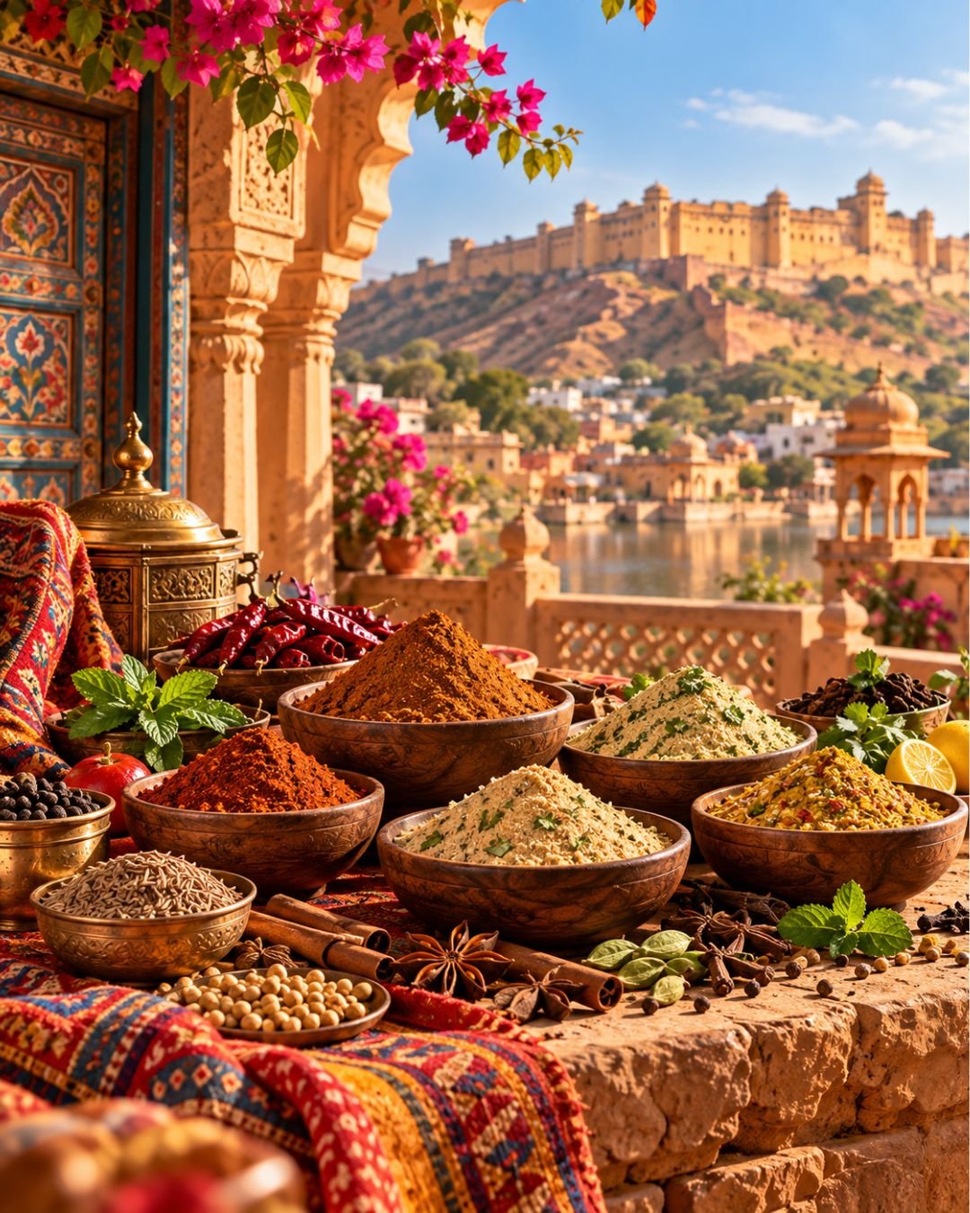 Traditional Indian spices and masalas